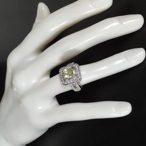 1.21 ct. Lemon Quartz Sterling Silver Ring